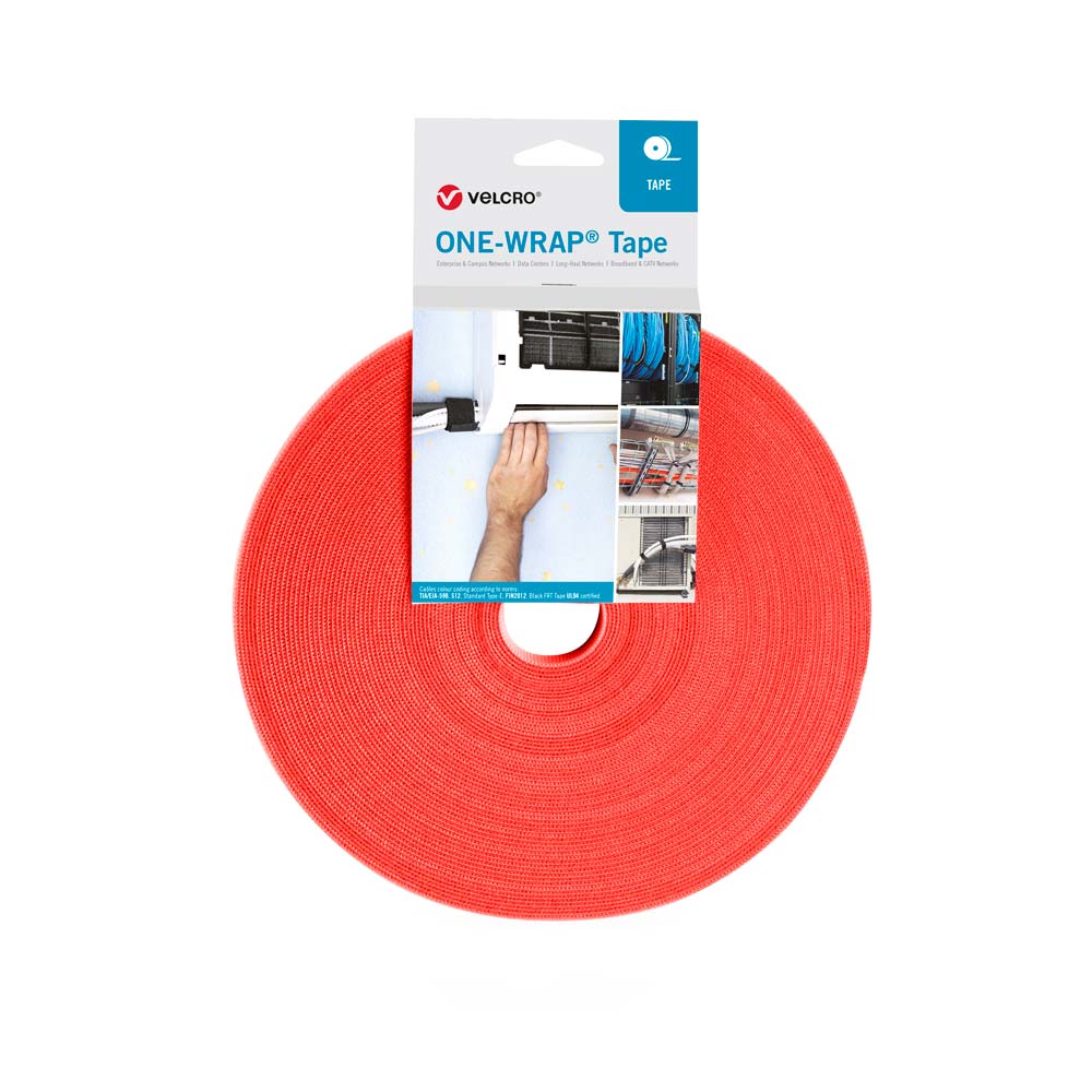 VELCRO® ONE-WRAP® Tape – 25m Roll | Multiple Colours & Widths Available