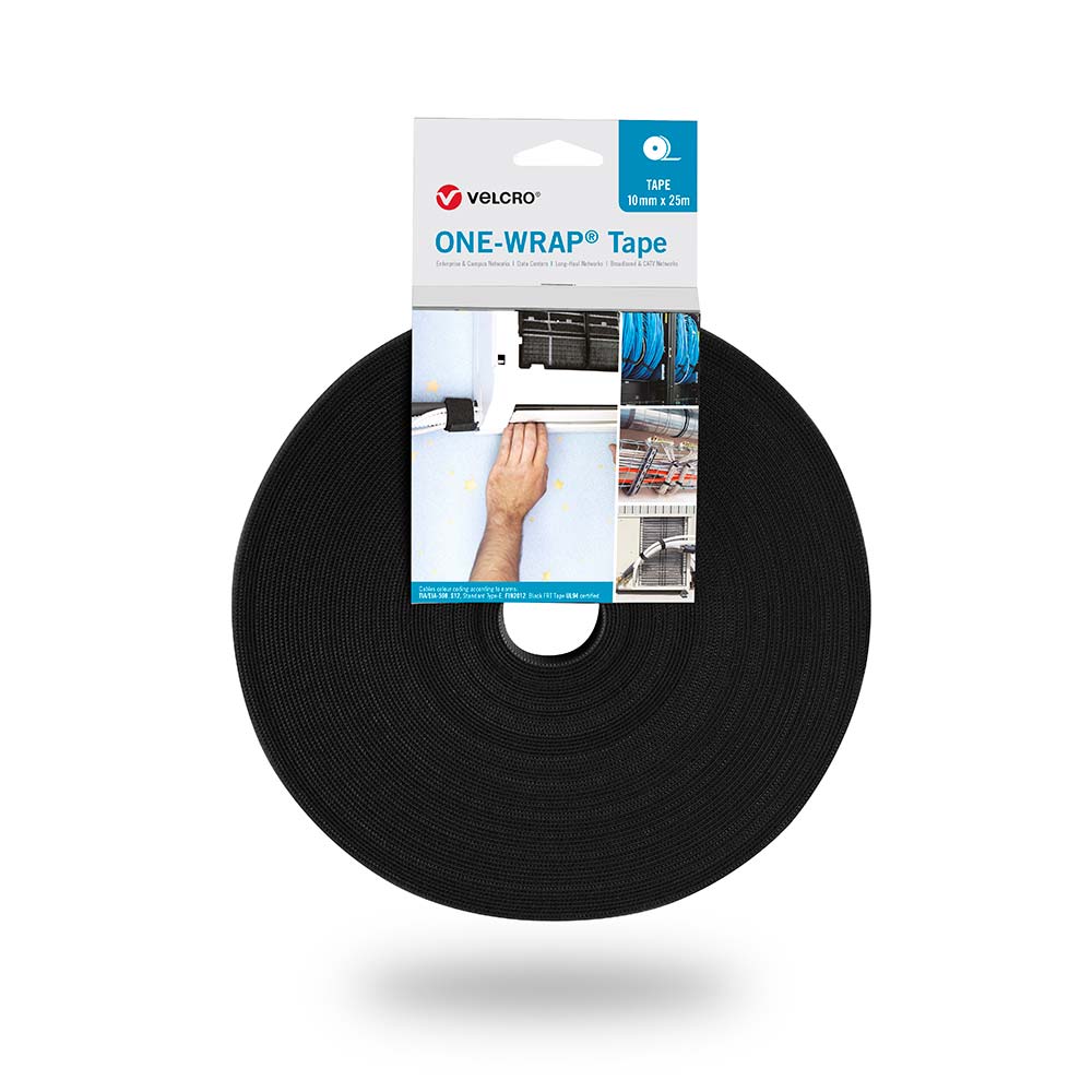 VELCRO® ONE-WRAP® Tape – 25m Roll | Multiple Colours & Widths Available