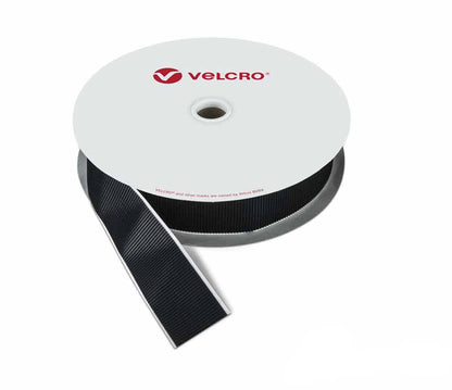 VELCRO® Brand Heavy-Duty Hook & Loop Tape Roll – 50mm x 25m | Strong Fastening Black and White