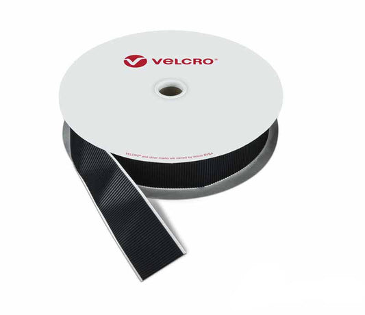 VELCRO® Brand Heavy-Duty Hook & Loop Tape Roll – 50mm x 25m | Strong Fastening Black and White