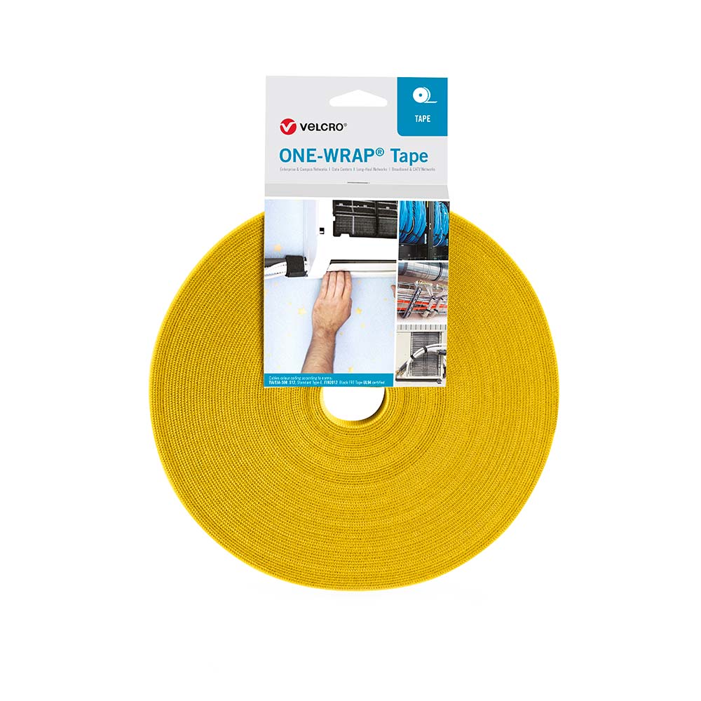 VELCRO® ONE-WRAP® Tape – 25m Roll | Multiple Colours & Widths Available